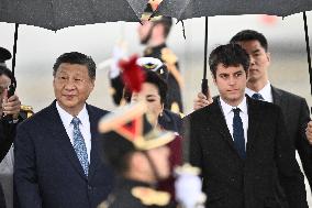 President Xi Upon Arrival For An Official Two-Day State Visit