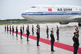 President Xi Upon Arrival For An Official Two-Day State Visit