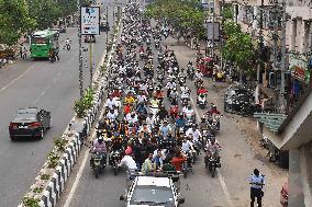 BJP Bike Rally In Guwahati