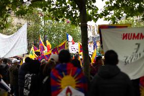Tibetans Protest Against Xi Jinping’s Visit - Paris