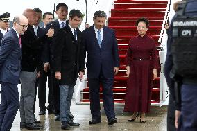 President Xi Jinping Upon Arrival For An Official Two-Day State Visit - Paris