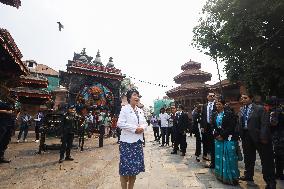 Japanese Minister For Foreign Affairs, Kamikawa Yoko In Nepal