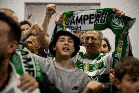 Festejos do Sporting campeão 2023/2024 no Solar do Norte