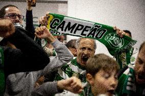 Festejos do Sporting campeão 2023/2024 no Solar do Norte