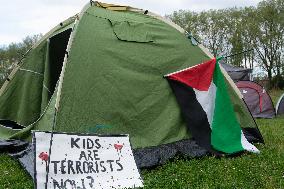 Pro Palestine Encampment In Cologne