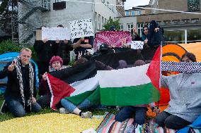 Pro Palestine Encampment In Cologne