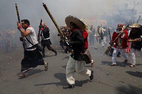 Re-enactment Of The Battle Of Puebla At The Peñón De Los Baños, Mexico City