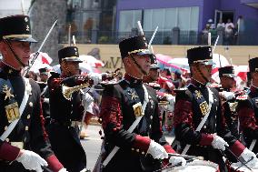 Annual Parade Of The 162 Anniversary Of Puebla Battle