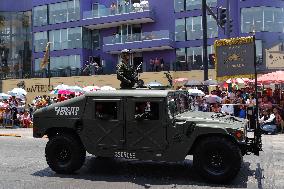 Annual Parade Of The 162 Anniversary Of Puebla Battle