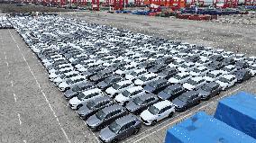 New Energy Vehicles Export in Taicang Port in Suzhou