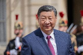 President Macron Receives President Xi Jinping At Elysee Palace - Paris