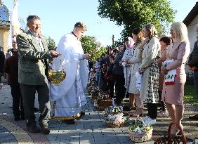 Blessing of Easter baskets in Lviv region