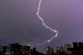 Norwester Thunderstorm In Kolkata.