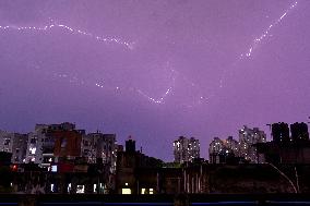 Norwester Thunderstorm In Kolkata.
