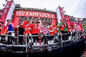 PSV Huldiging Na Kampioenschap 2024 Stadhuisplein Eindhoven
