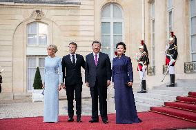 Official state dinner as part of the Chinese president's two-day state visit to France,