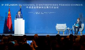 FRANCE-PARIS-XI JINPING-MACRON-THE SIXTH MEETING OF CHINA-FRANCE BUSINESS COUNCIL-CLOSING CEREMONY-SPEECH