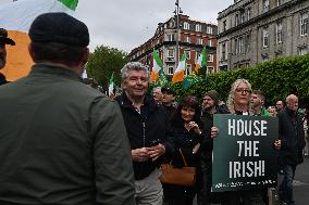 Thousands Rally Against Mass Immigration In Dublin