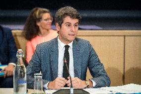 Gabriel Attal Chaired The Interministerial Tourism Committee - Paris