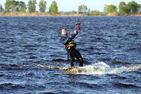 Kiteboarding in Cherkasy