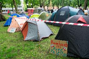 Students From Bonn University Starts Encampment