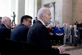 US President Joe Biden delivers speech on antisemitism during Days of Remembrance ceremony