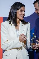 Queen Letizia At Barco De Vapor Awards - Madrid