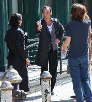 Jude Law Filming 'Black Rabbit' - NYC