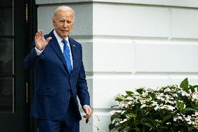 DC: President Biden Departs the White House