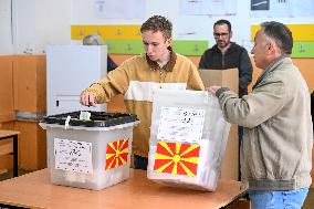 NORTH MACEDONIA-SKOPJE-PARLIAMENTARY AND PRESIDENTIAL ELECTIONS-VOTE