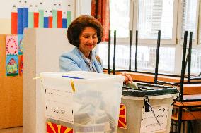 NORTH MACEDONIA-SKOPJE-PARLIAMENTARY AND PRESIDENTIAL ELECTIONS-VOTE