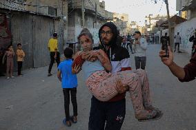 MIDEAST-GAZA-RAFAH-INJURED PEOPLE