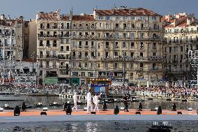 Arrival of the Olympic Flame in Marseille