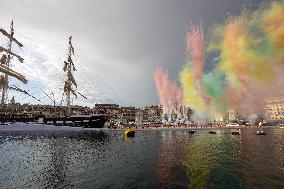 Arrival of the Olympic Flame in Marseille