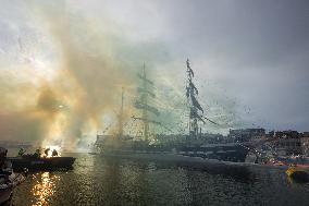 Arrival of the Olympic Flame in Marseille