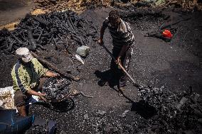 Charcoal Workers In Egypt.