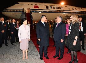 HUNGARY-BUDAPEST-XI JINPING-STATE VISIT-ARRIVAL