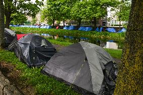 Rise In Asylum Seekers' Tents Along Dublin's Grand Canal