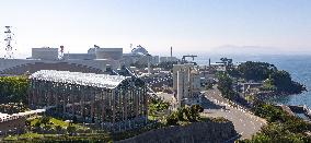 Exterior view of Kyushu Electric Power's Genkai Nuclear Power Station