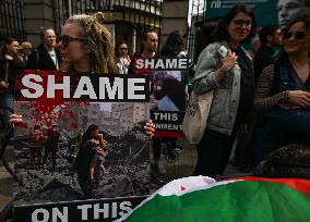 Emergency Protest For Rafah In Dublin