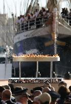 Paris Olympic flame arrives in Marseille