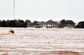 Damage caused by flooding in the municipality of Porto Alegre, in Rio Grande do Sul