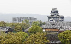 Repair work at Kumamoto Castle