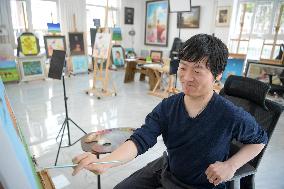 CHINA-NINGXIA-YINCHUAN-PEOPLE WITH DISABILITIES-ART WORK (CN)