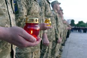 Ukrainians killed in war honored in Cherkasy