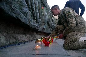 Ukrainians killed in war honored in Cherkasy