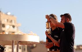 Arrival of the Olympic Flame in Marseille