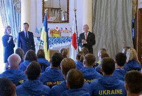 Ukrainian delegation of deaflympians visits residence of Japanese Ambassador to Ukraine