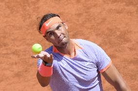 Rafael Nadal Against Zizou Bergs At ATP Master 1000 - Italy