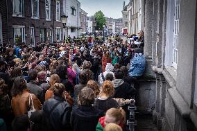 Studentprotest At University Of Utrecht For Palestine